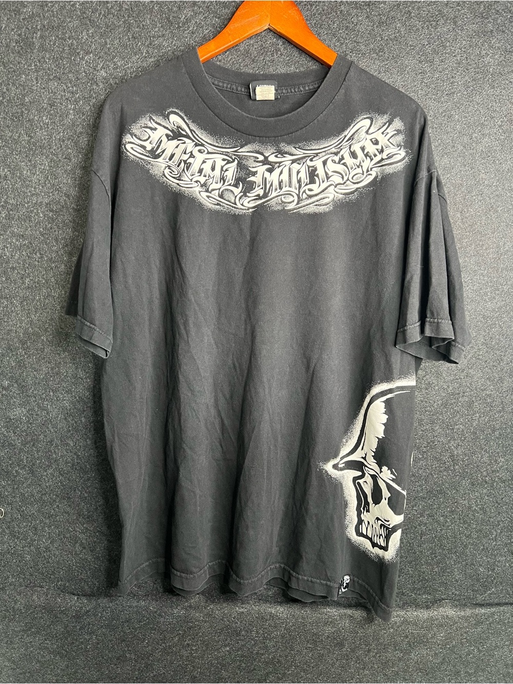 Vintage Y2K Metal Mulisha Faded Black T-Shirt Mens Size XL Logo Grunge Punk